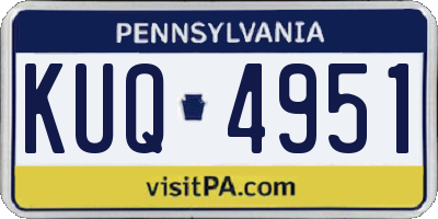 PA license plate KUQ4951