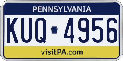 PA license plate KUQ4956