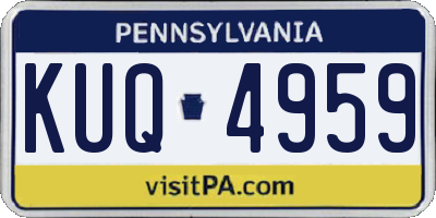 PA license plate KUQ4959