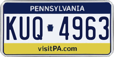 PA license plate KUQ4963