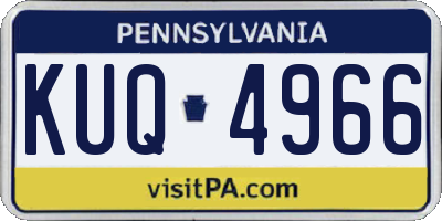 PA license plate KUQ4966