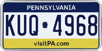 PA license plate KUQ4968