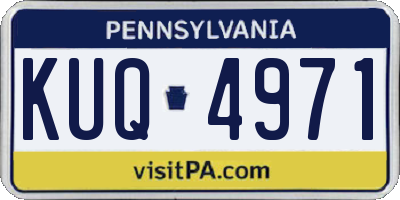 PA license plate KUQ4971