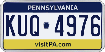PA license plate KUQ4976