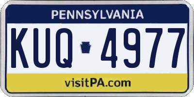 PA license plate KUQ4977