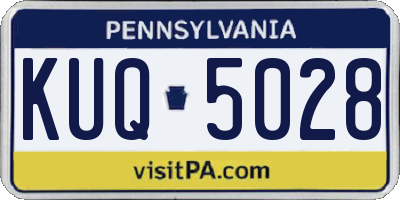 PA license plate KUQ5028
