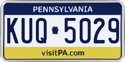 PA license plate KUQ5029
