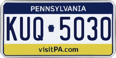 PA license plate KUQ5030