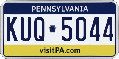 PA license plate KUQ5044