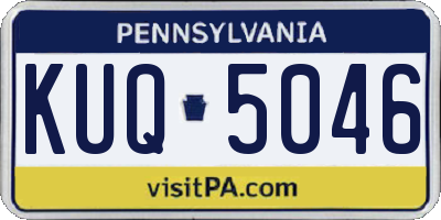 PA license plate KUQ5046