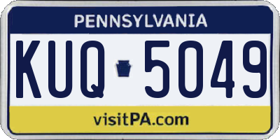 PA license plate KUQ5049