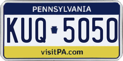 PA license plate KUQ5050