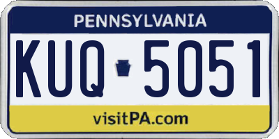 PA license plate KUQ5051