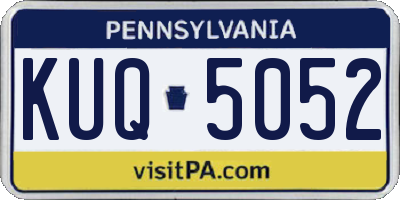 PA license plate KUQ5052