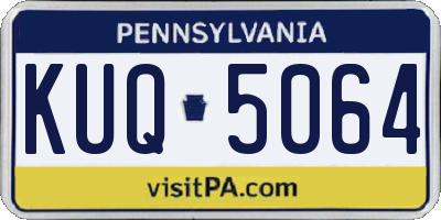 PA license plate KUQ5064