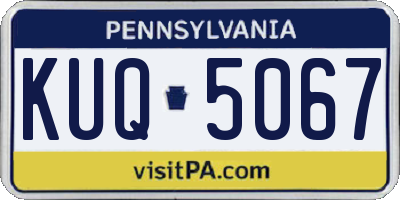 PA license plate KUQ5067