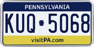 PA license plate KUQ5068