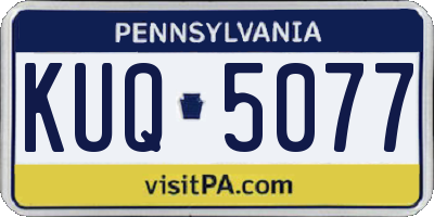PA license plate KUQ5077