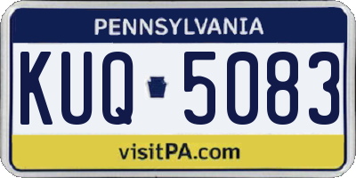 PA license plate KUQ5083