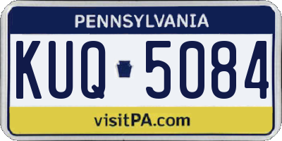 PA license plate KUQ5084