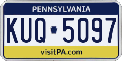 PA license plate KUQ5097