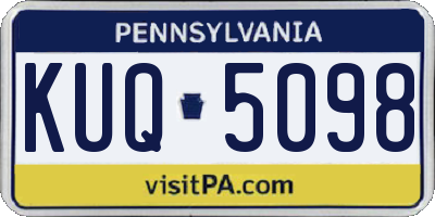 PA license plate KUQ5098