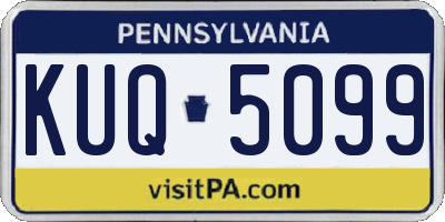 PA license plate KUQ5099