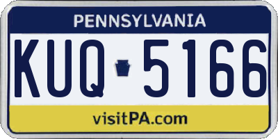 PA license plate KUQ5166