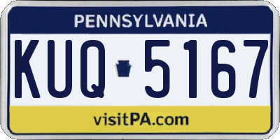 PA license plate KUQ5167