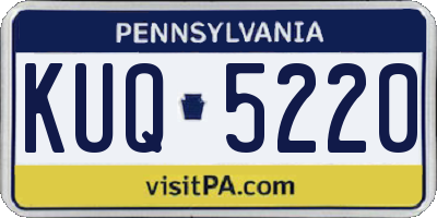 PA license plate KUQ5220