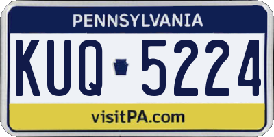 PA license plate KUQ5224