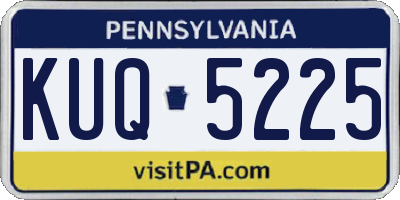 PA license plate KUQ5225