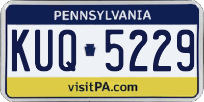 PA license plate KUQ5229