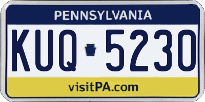 PA license plate KUQ5230