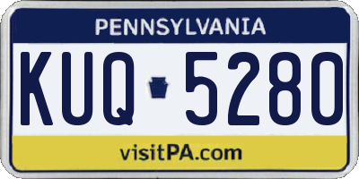 PA license plate KUQ5280