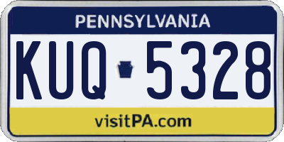 PA license plate KUQ5328