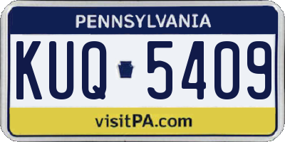 PA license plate KUQ5409
