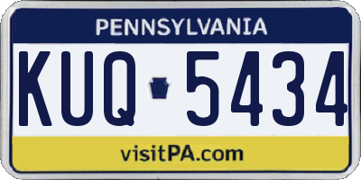 PA license plate KUQ5434