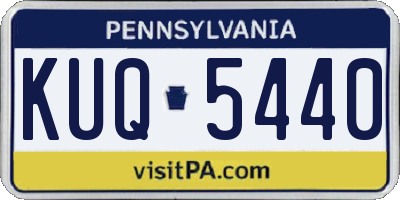 PA license plate KUQ5440