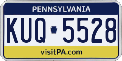 PA license plate KUQ5528