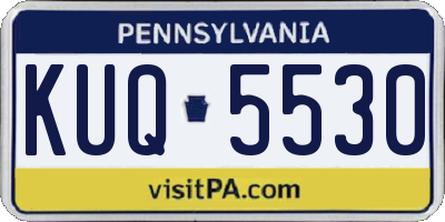 PA license plate KUQ5530