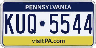 PA license plate KUQ5544