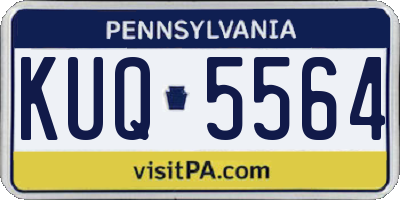 PA license plate KUQ5564