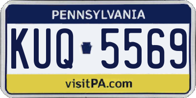 PA license plate KUQ5569