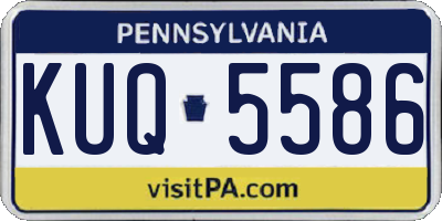 PA license plate KUQ5586