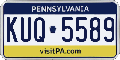 PA license plate KUQ5589