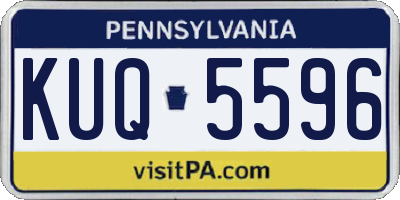 PA license plate KUQ5596