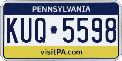 PA license plate KUQ5598
