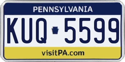 PA license plate KUQ5599