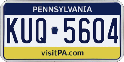 PA license plate KUQ5604